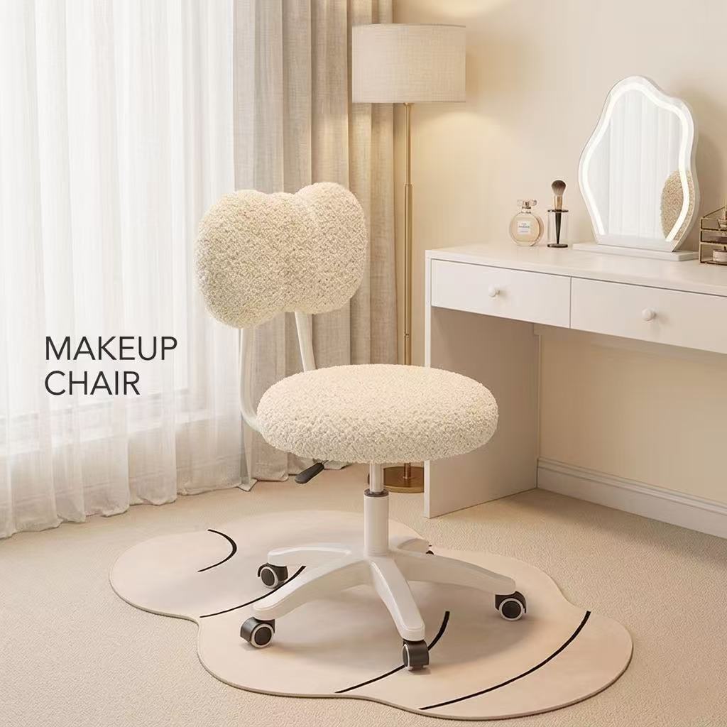 Office Furniture For Home - เก้าอี้สำนักงานแบบหมุนได้ รุ่น Cute Boucle 360 °