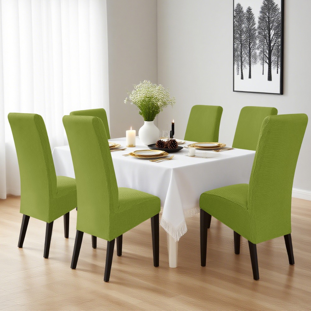 Visitor Chair Padded - ปลอกหุ้มเก้าอี้ขนาดใหญ่ ปลอกหุ้มเบาะแบบปรับได้สำหรับห้องรับประทานอาหาร ผ้า jacquard สำหรับเก้าอี้ แผ่นรองกันเปื้อน