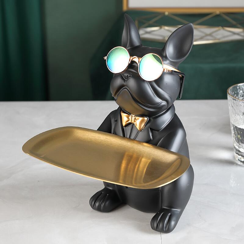 Office Furniture Direct - Cool Resin Bulldog โต๊ะถาด Hippo รูปปั้น