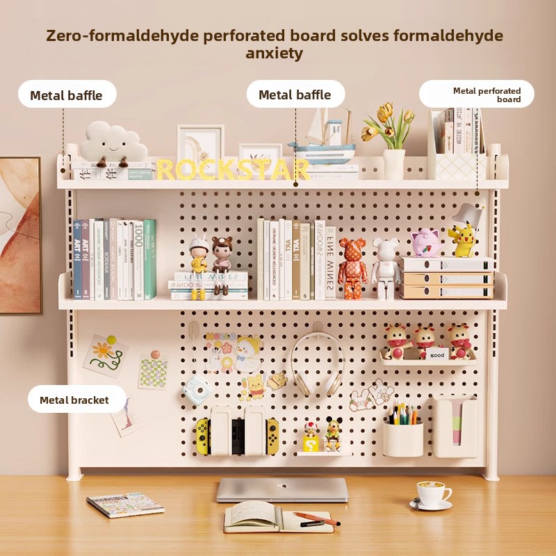 Cubicle Shelf Organizer - ชั้นวางของบนโต๊ะทำงาน ชั้นวางของแบบมีรูบนโต๊ะทำงาน