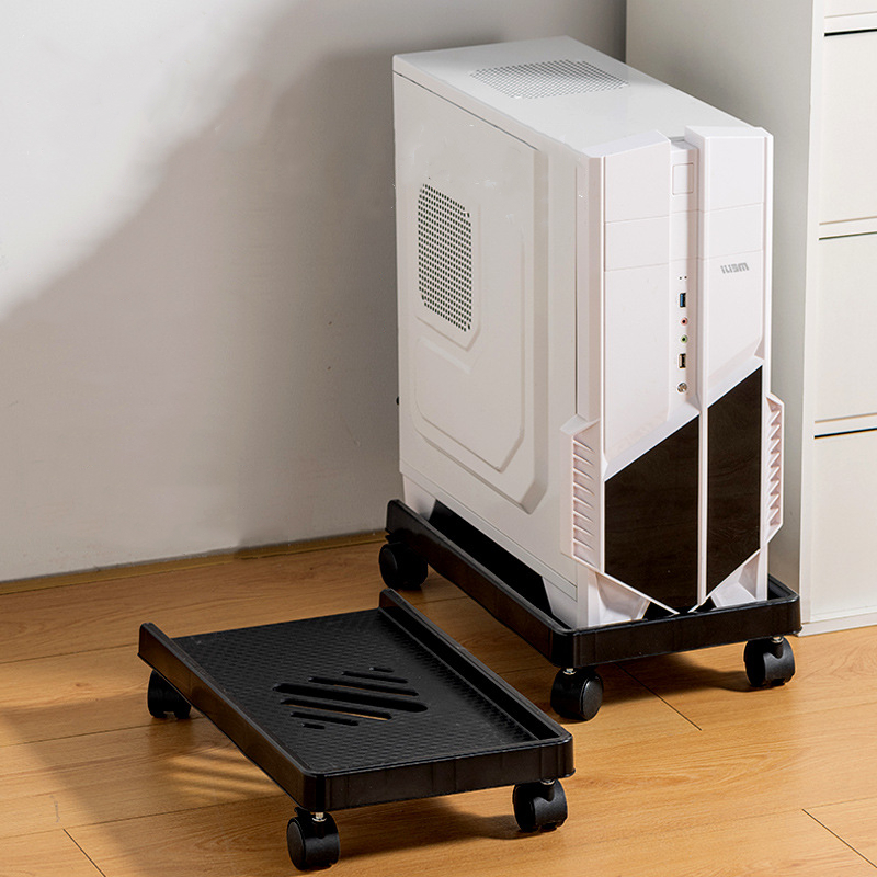Cubicle Shelf Organizer - ที่วาง CPU มือถือแบบปรับได้ขาตั้งทาวเวอร์คอมพิวเตอร์ระบายอากาศ PC Tower Stand