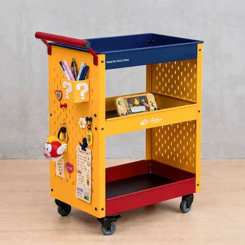 รถเข็นอเนกประสงค์แบบมีแผ่นเพ็ก - Book Cart Rolling บทวิจารณ์และราคา