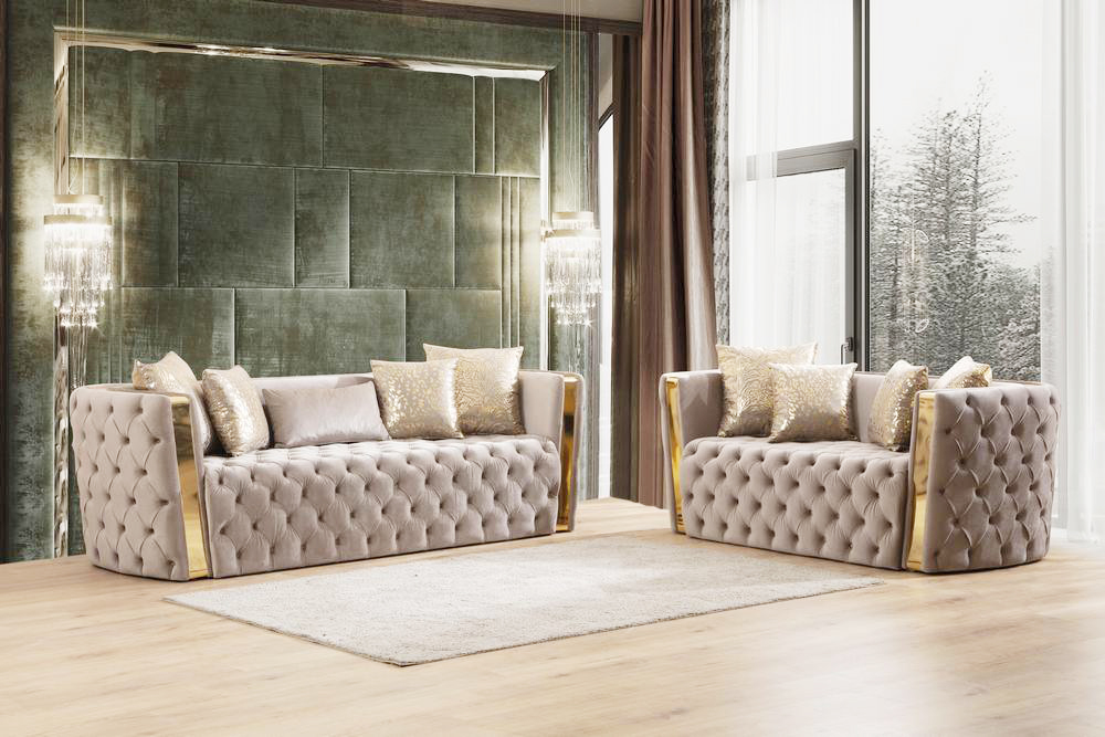 ชุดโซฟาโครงสแตนเลสสตีลหรูหราทั - Office Furniture Luxury บทวิจารณ์และราคา
