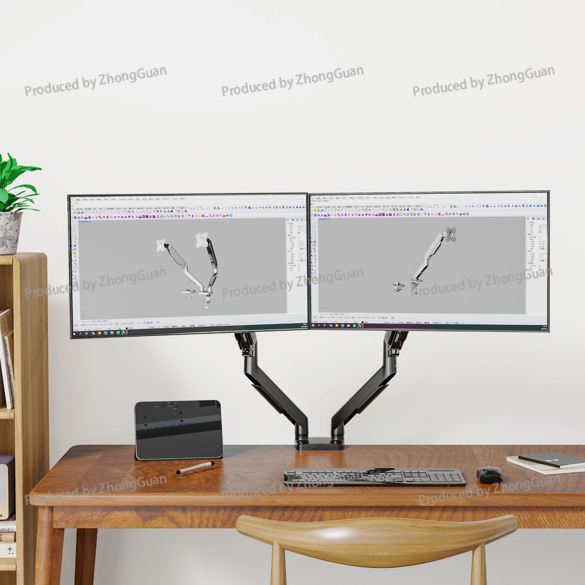 ขาตั้งจอภาพแบบแขนคู่พร้อมแก๊สส - Adjustable Monitor Mount บทวิจารณ์และราคา