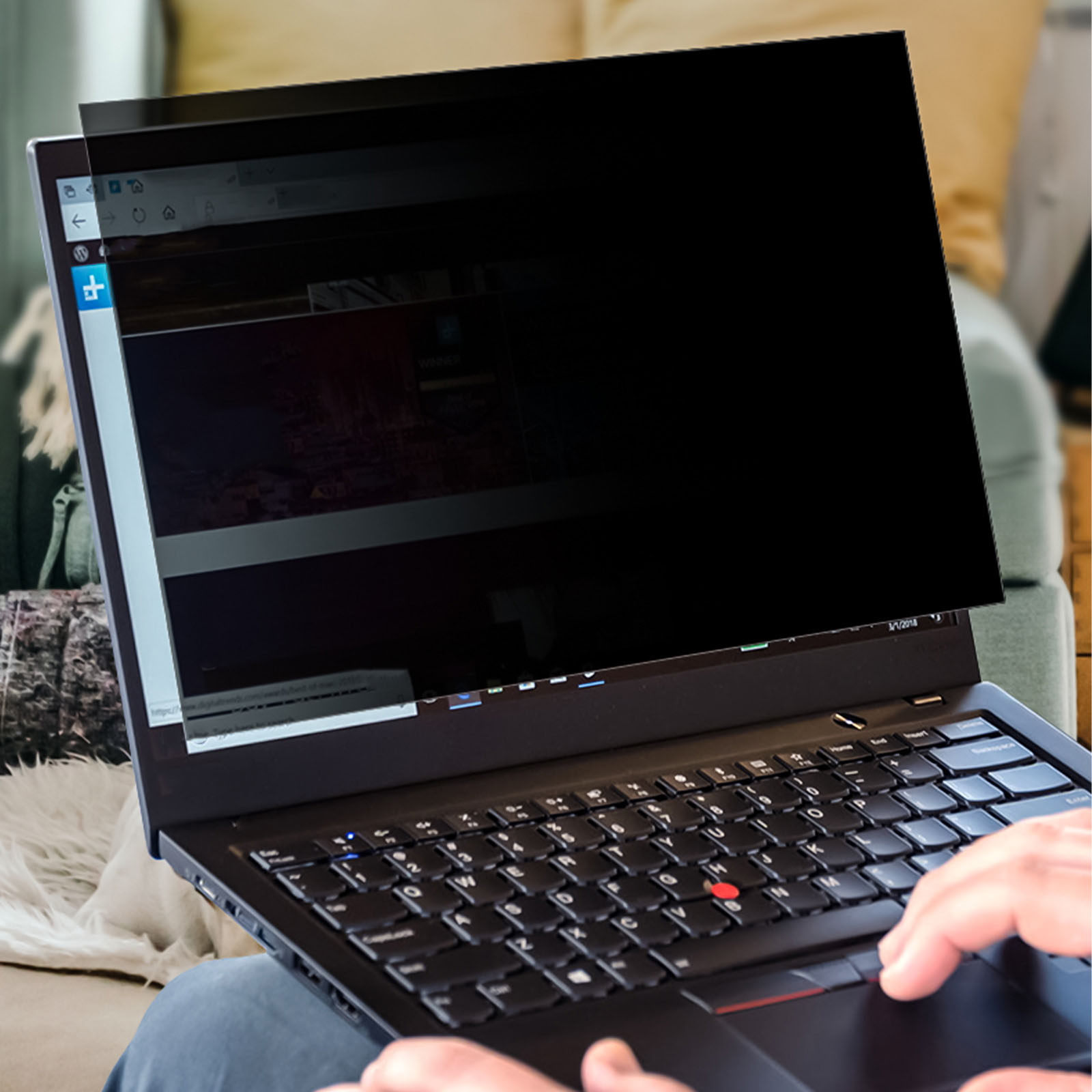 ฟิล์มกันมองข้างสำหรับจอแล็ปท็อ - Monitor Privacy Filter บทวิจารณ์และราคา