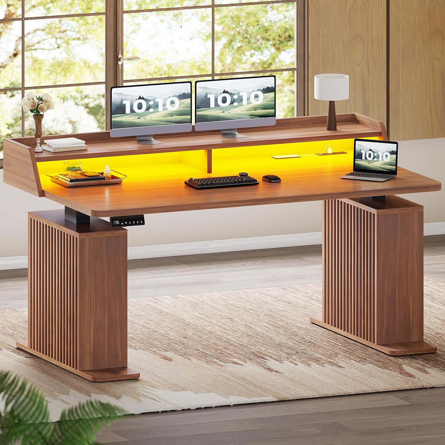 โต๊ะทำงานปรับระดับความสูงได้ขน - Cubicle Shelf Organizer บทวิจารณ์และราคา