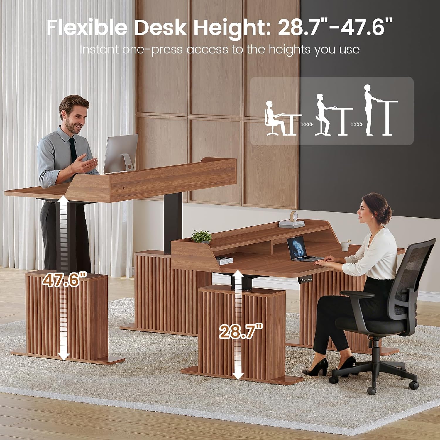 โต๊ะทำงานปรับระดับความสูงได้ขน - Cubicle Shelf Organizer บทวิจารณ์และราคา