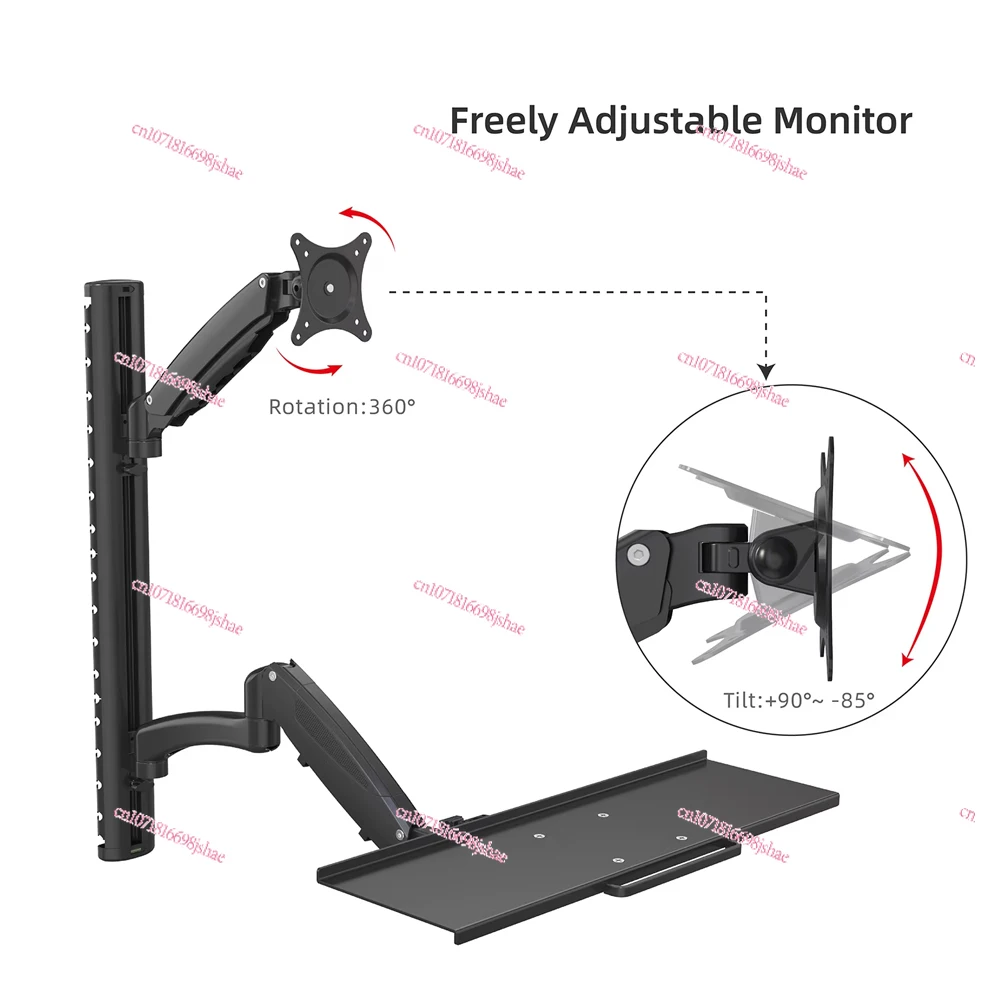 แท่นวางจอภาพและคีย์บอร์ดแบบแขน - Adjustable Monitor Mount บทวิจารณ์และราคา