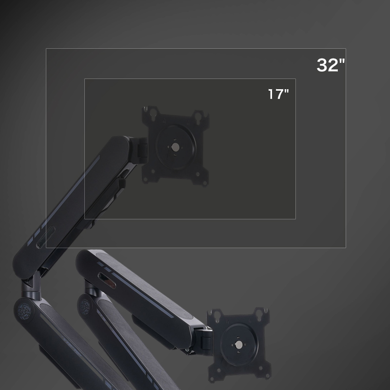 ขาตั้งจอภาพแบบติดโต๊ะพร้อมแก๊ส - Adjustable Monitor Mount บทวิจารณ์และราคา