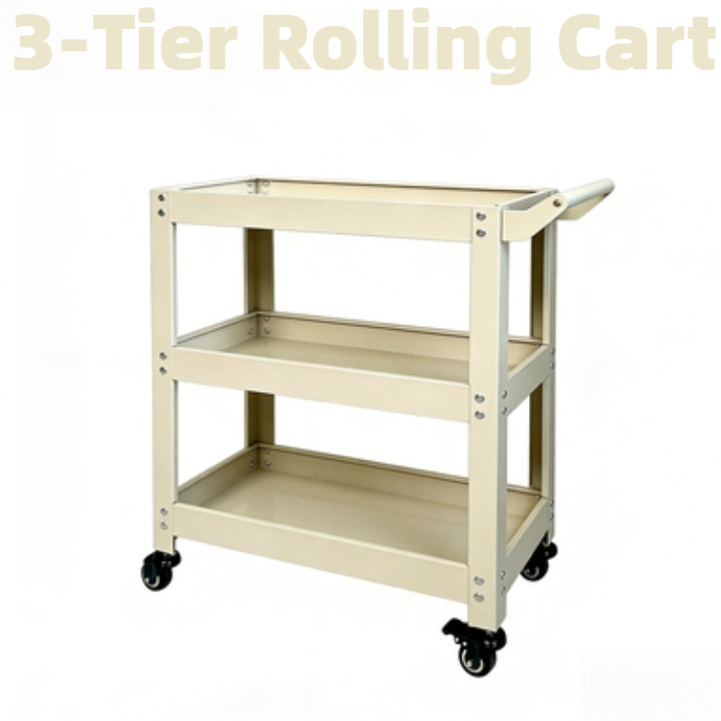 รถเข็นเก็บของโลหะ 3 ชั้นอเนกปร - Book Cart Rolling บทวิจารณ์และราคา