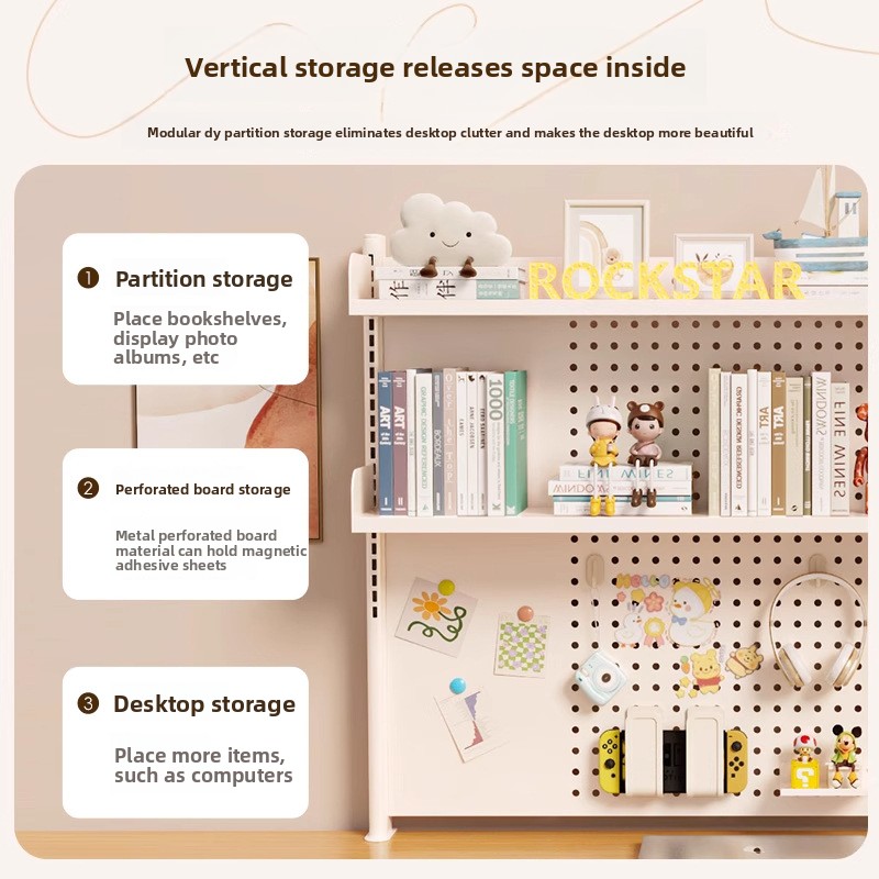 ชั้นวางของบนโต๊ะทำงาน ชั้นวางข - Cubicle Shelf Organizer บทวิจารณ์และราคา