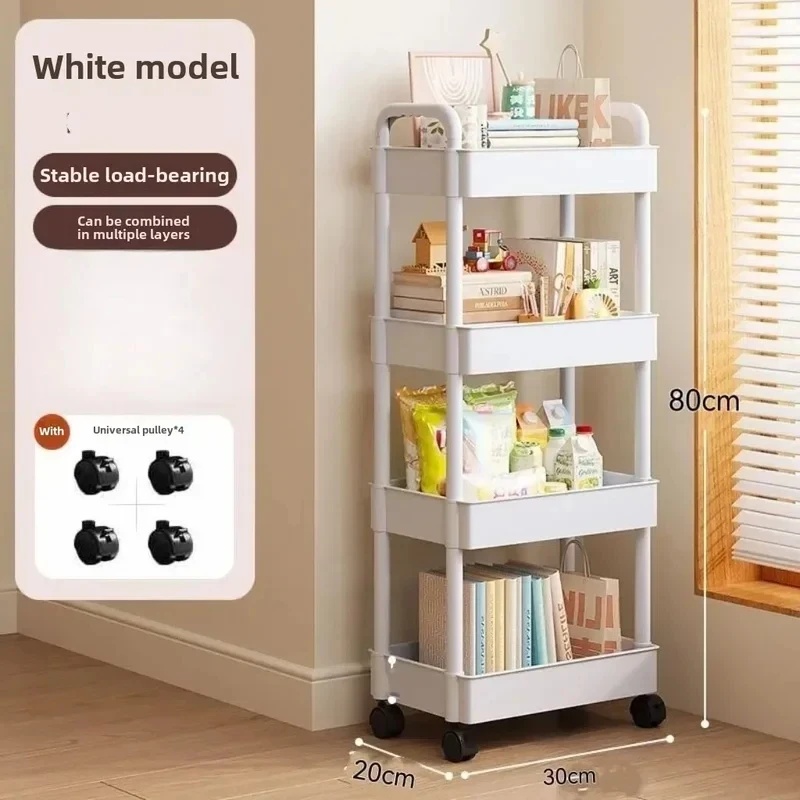 รถเข็นเก็บของแบบมีล้อ พร้อมชั้ - Book Cart Rolling บทวิจารณ์และราคา