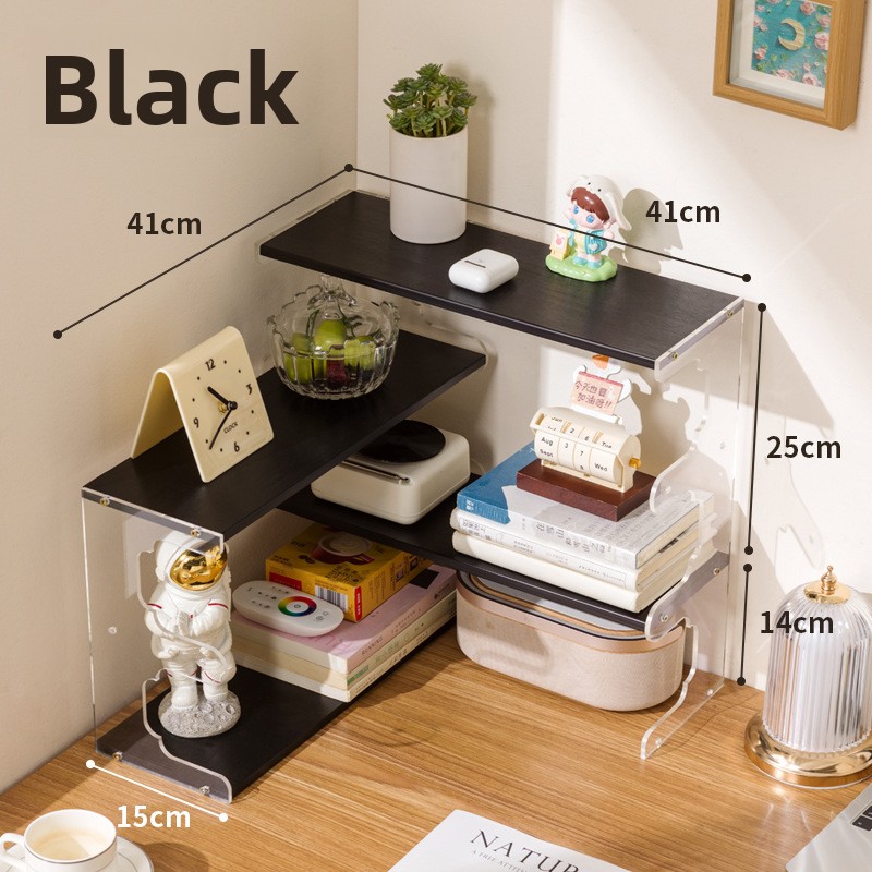 ชั้นวางหนังสือไม้เนื้อแข็งทนทา - Cubicle Shelf Organizer บทวิจารณ์และราคา