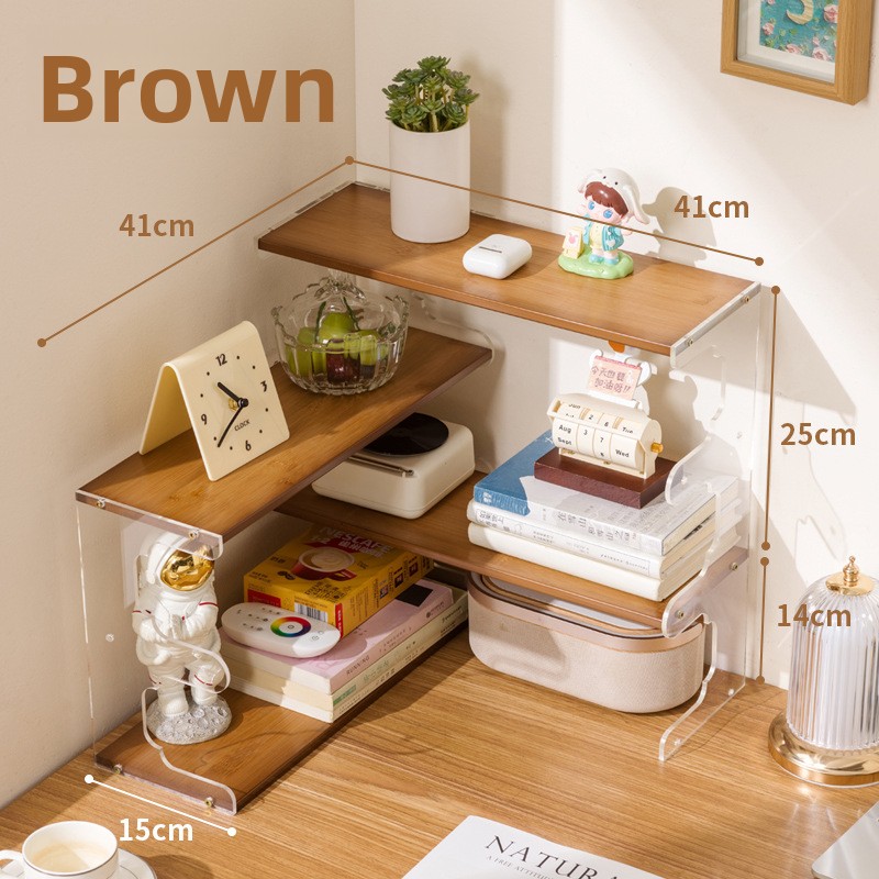 ชั้นวางหนังสือไม้เนื้อแข็งทนทา - Cubicle Shelf Organizer บทวิจารณ์และราคา
