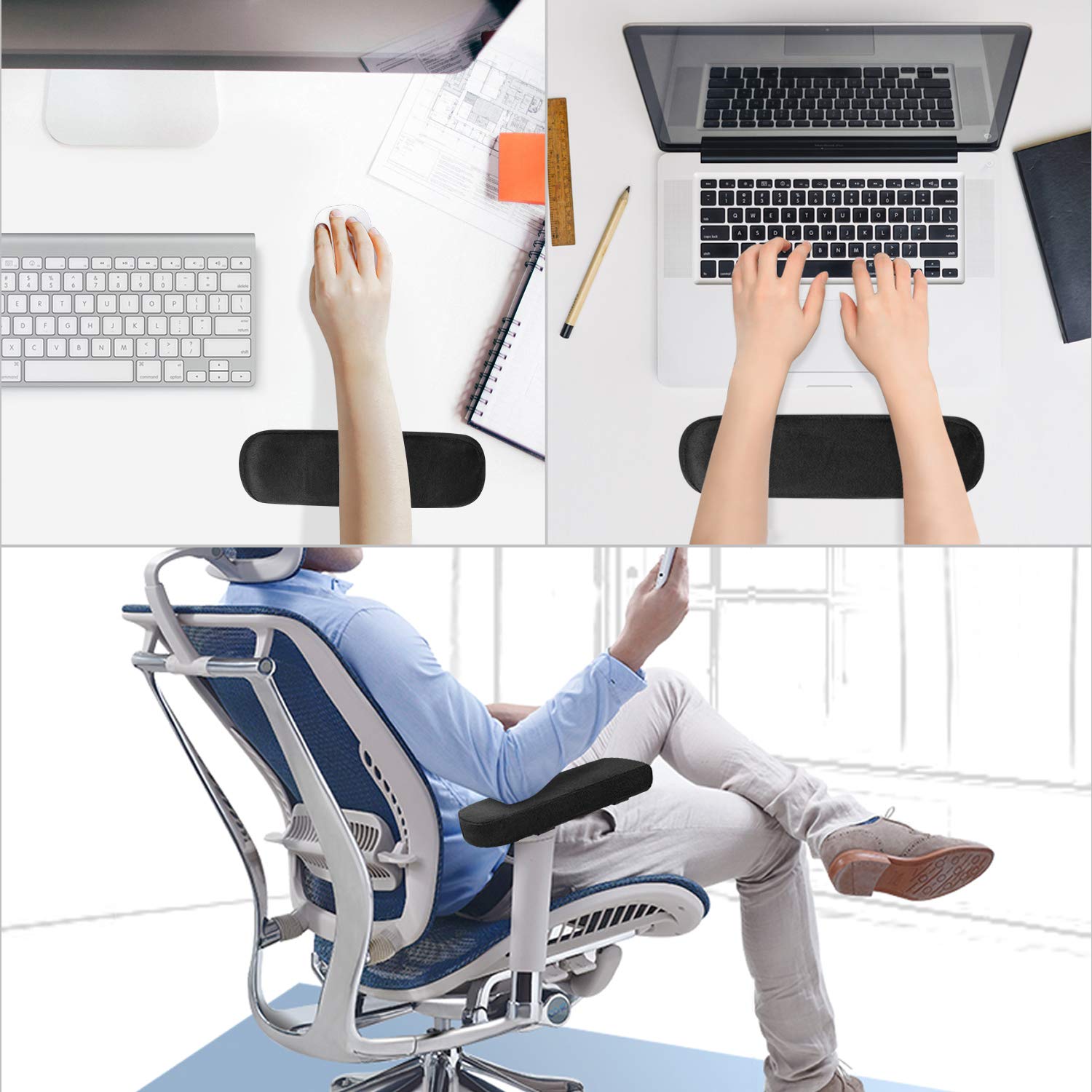 แผ่นรองแขนเก้าอี้ 2/4/8 ชิ้น ท - Visitor Chair Padded บทวิจารณ์และราคา
